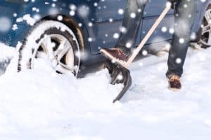 Snow shoveling and plow tips